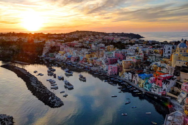 Les façades colorées de Procida