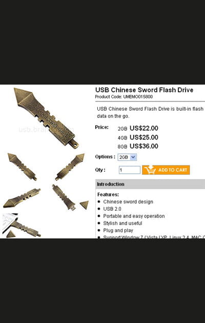 Le seigneur des anneaux en cl&eacute; USB