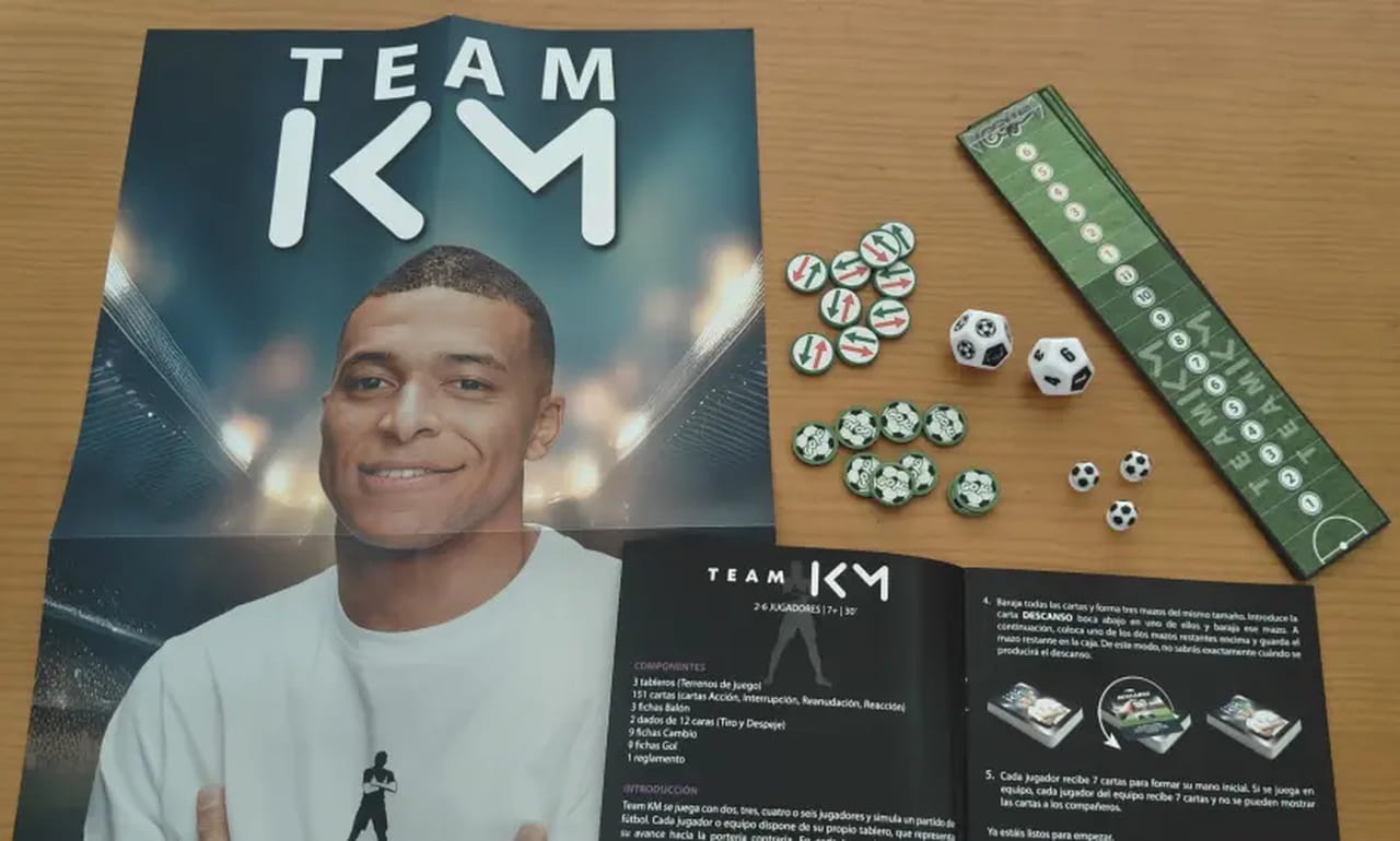 Le jeu de société de Mbappé, Team KM, imite le vrai football et rend fous les Espagnols