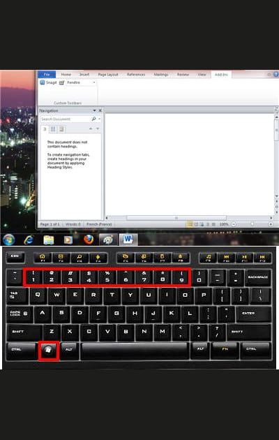 Lancer les programmes de la barre des t&acirc;ches