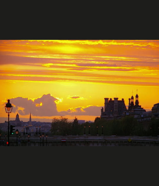 Coucher de soleil parisien