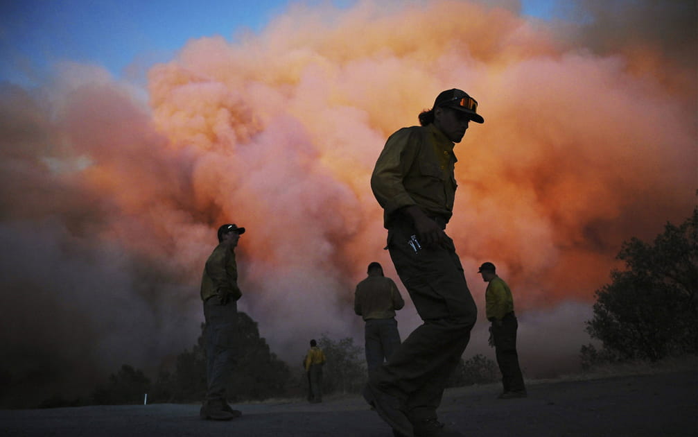 Les images spectaculaires des incendies en Californie