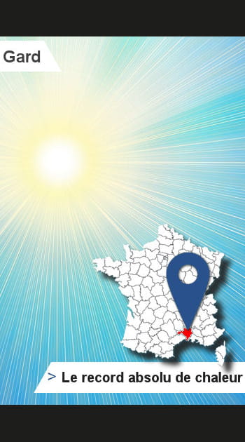 30 &ndash; Gard&nbsp;: la&nbsp;temp&eacute;rature la&nbsp;plus chaude jamais atteinte