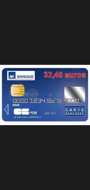 12e&nbsp;: Axa banque avec une carte bleue Visa &agrave; 32,40&nbsp;euros&nbsp;par&nbsp;an