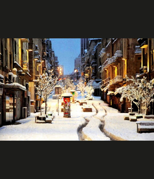 J&eacute;rusalem sous la neige