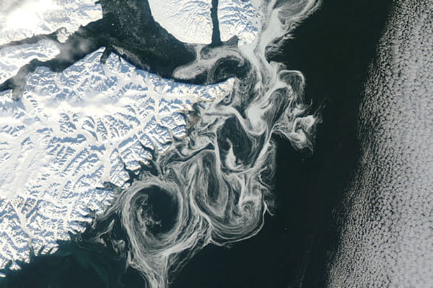 La glace de l'Alaska