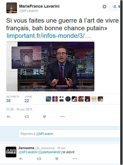 L'animateur qui  souhaite &quot;bonne chance putain&quot; aux&nbsp;djihadistes