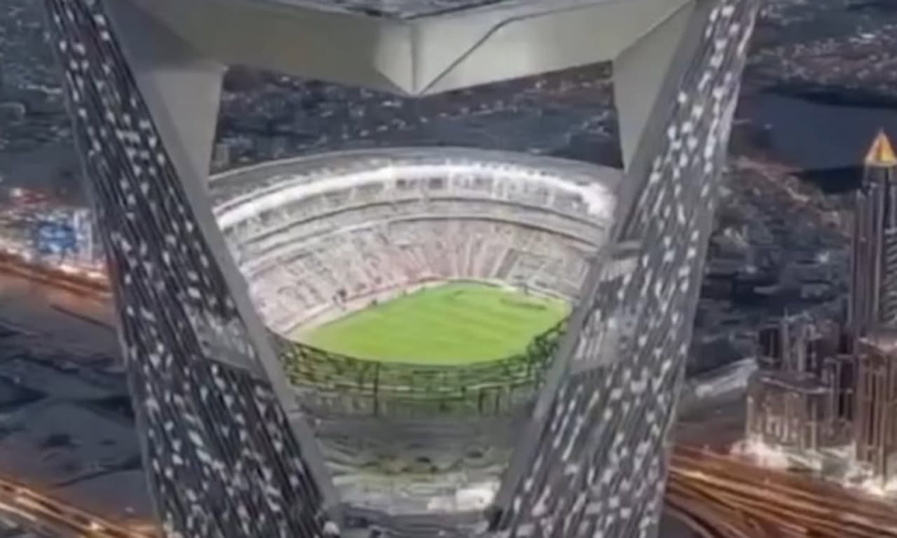 Jouer au foot à 350m de hauteur, ce stade totalement fou pour la Coupe du monde 2034 en Arabie Saoudite