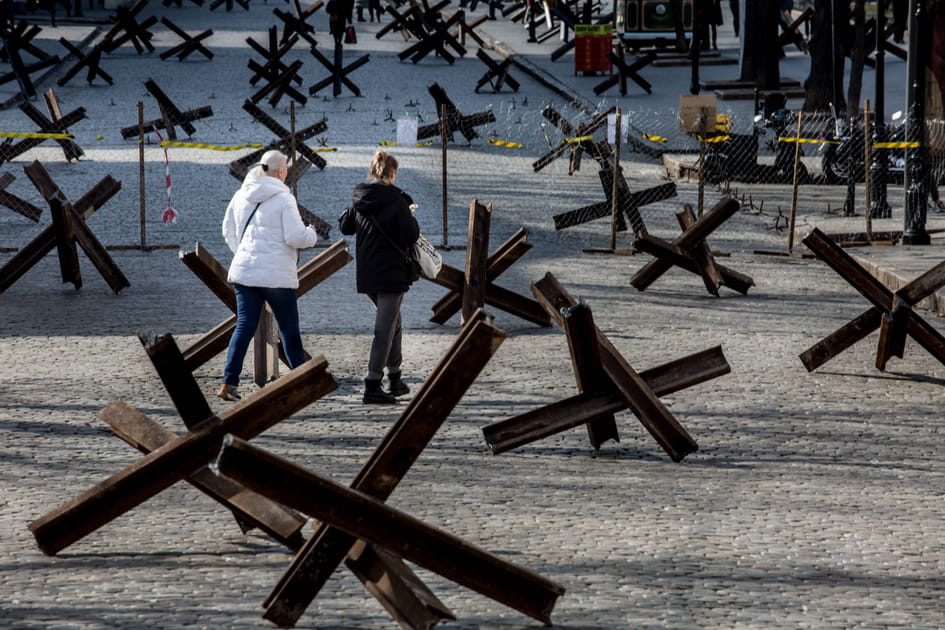 Obstacles antichars &agrave; Odessa