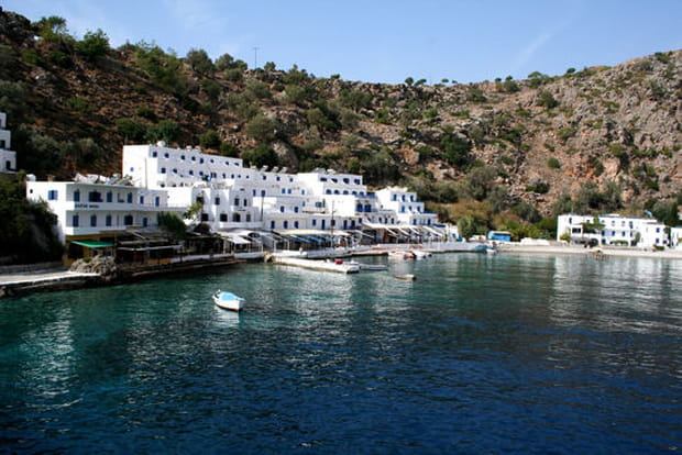 Village de Loutro en Crète