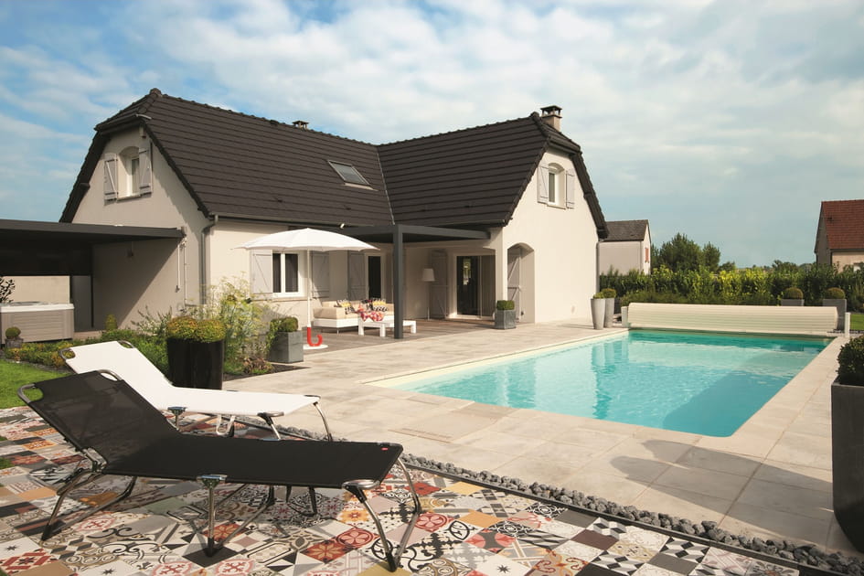 Sur la terrasse du jardin