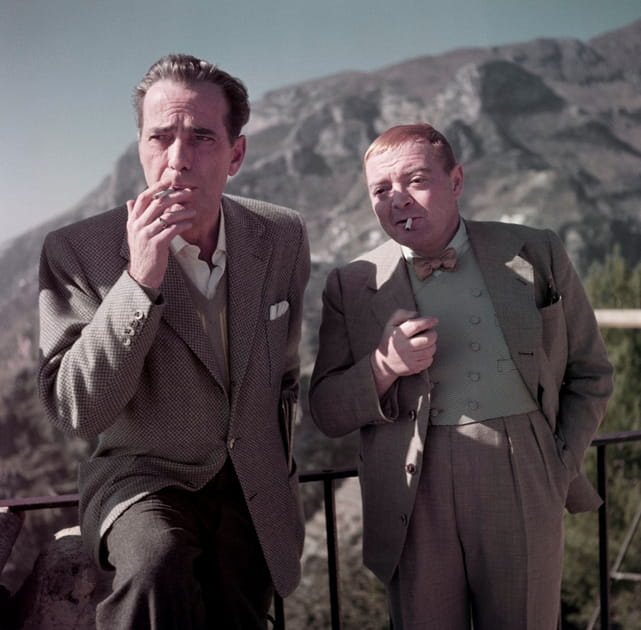 Les acteurs Humphrey Bogart et Peter Lorre