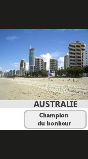 Le champion du monde du bonheur est l'Australie