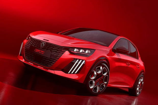 Une version GTi assez proche du design de la Peugeot e-208 de base