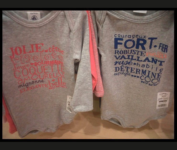 Pr&eacute;jug&eacute;s de genre chez Petit Bateau