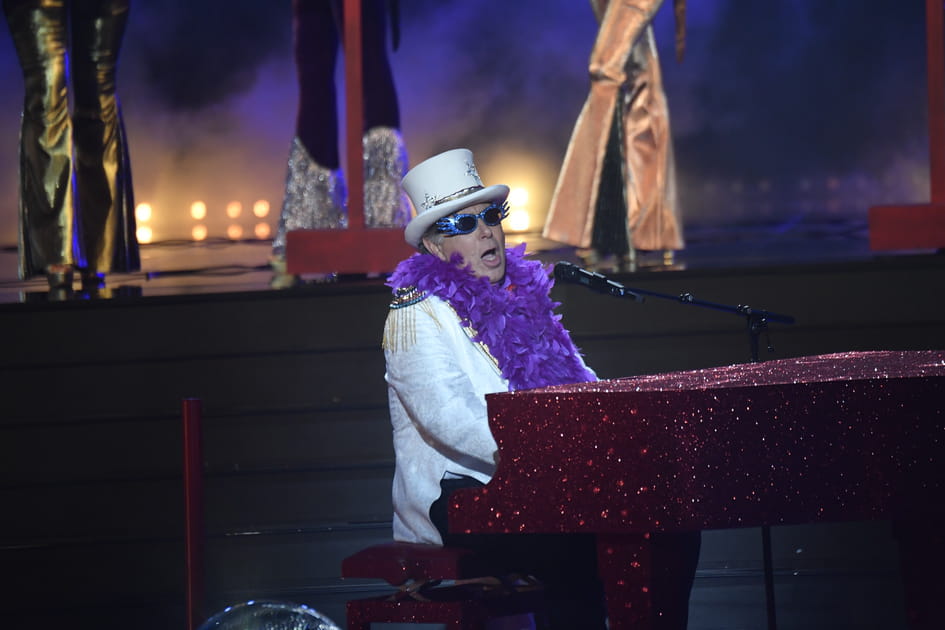 Jean-Pierre Foucault en Elton John