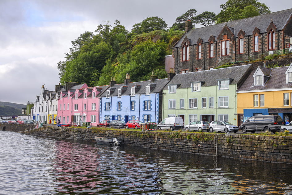 Portree sur l'&icirc;le de Skye