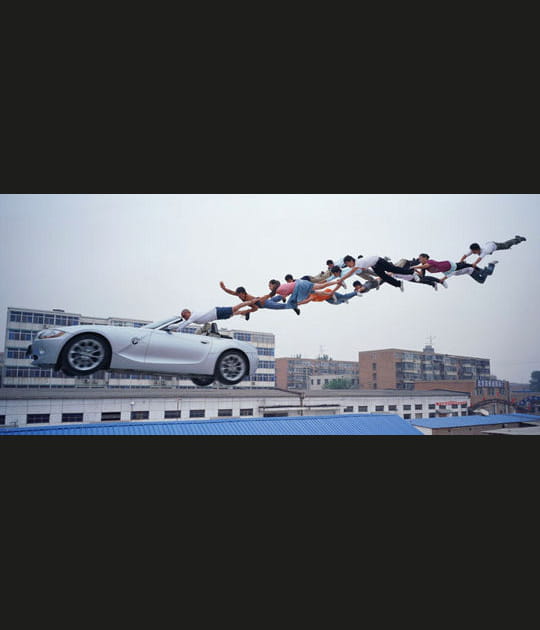 Course folle en voiture