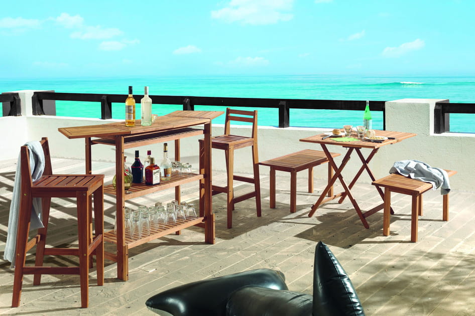 Un salon de jardin esprit plage