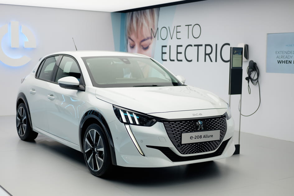 La version &eacute;lectrique e-208&nbsp;en finition de milieu de gamme