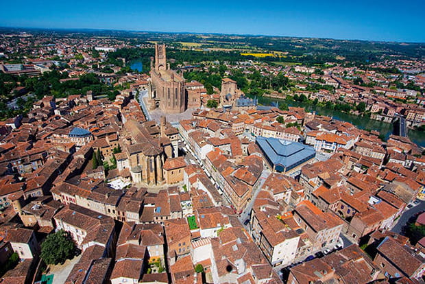 La cité épiscopale vue du ciel