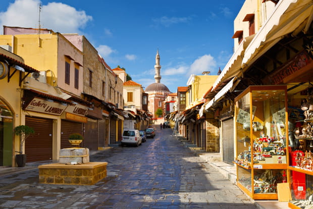La mosquée de Soliman, à Rhodes