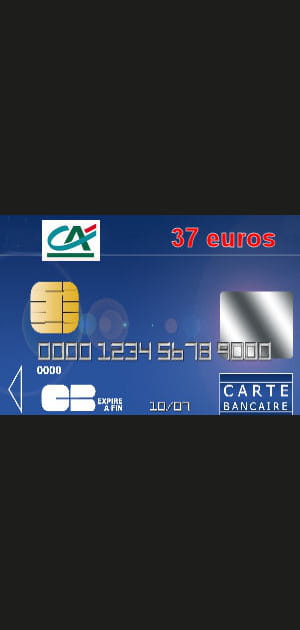 21e ex-aequo&nbsp;: Cr&eacute;dit agricole Ile-de-France avec une carte bleue Visa ou Mastercard &agrave; 37&nbsp;euros par an