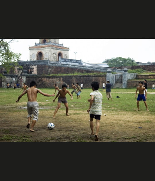 Partie de foot au Vietnam