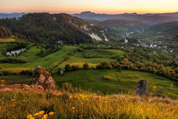 Le paysage minier de Roșia Montană (Roumanie)