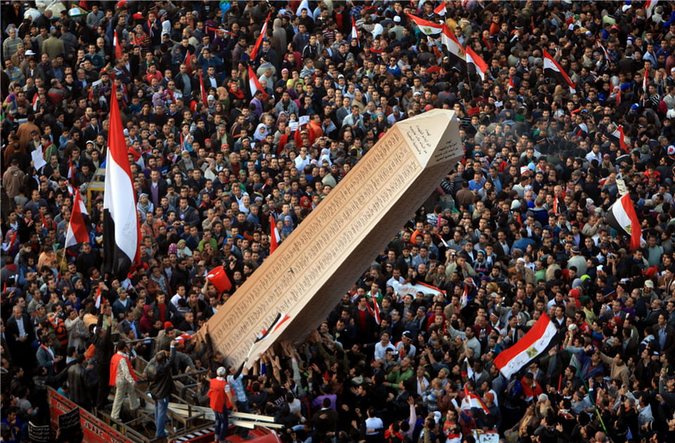 Premier anniversaire de la r&eacute;volution &eacute;gyptienne