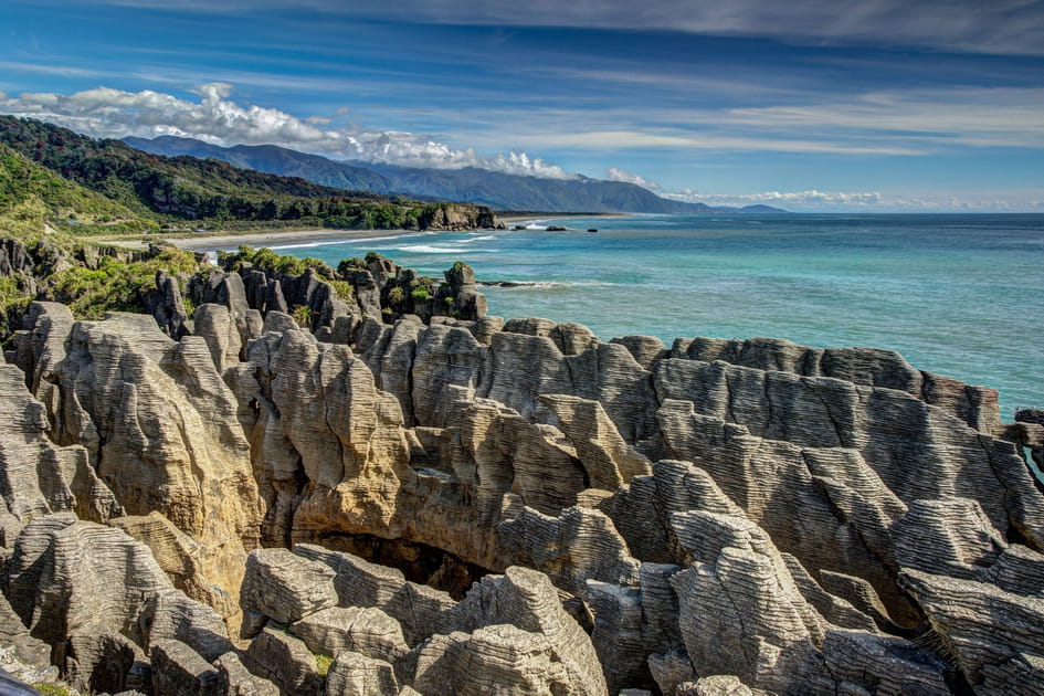 Les Pancake Rocks en Nouvelle-Z&eacute;lande