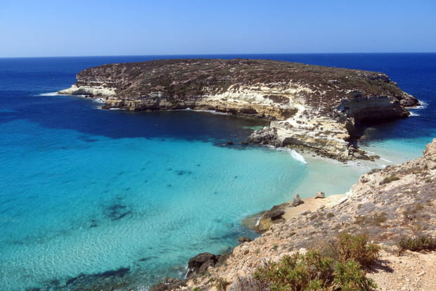 La plage des lapins en Sicile