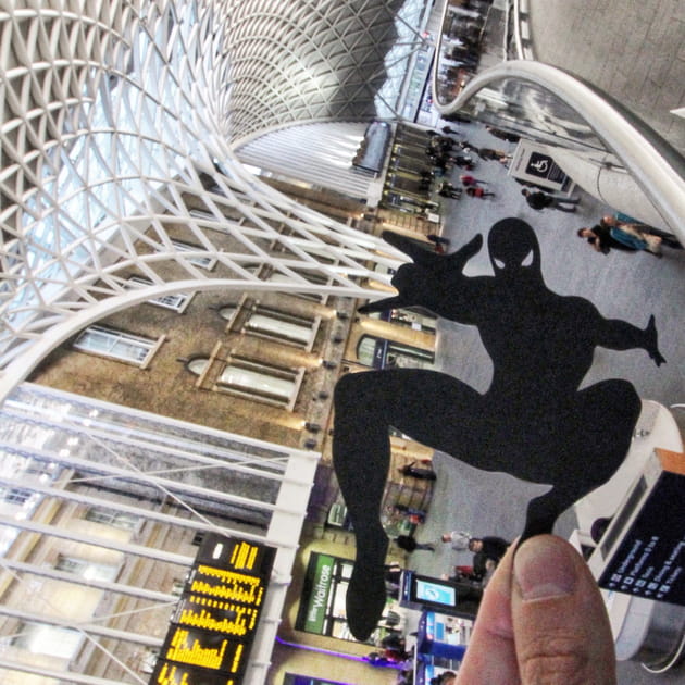 Spiderman &agrave; la Gare de King's Cross