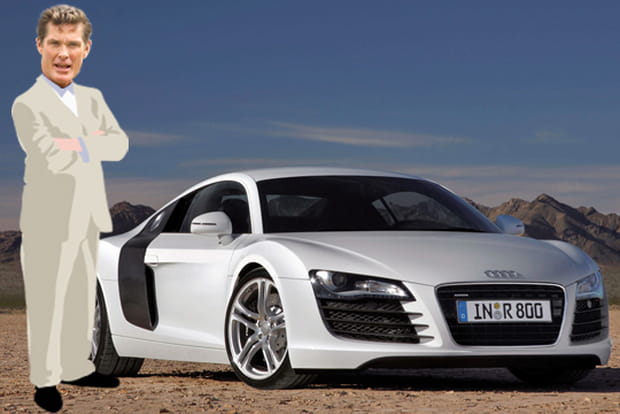 David Hasselhoff en Audi R8