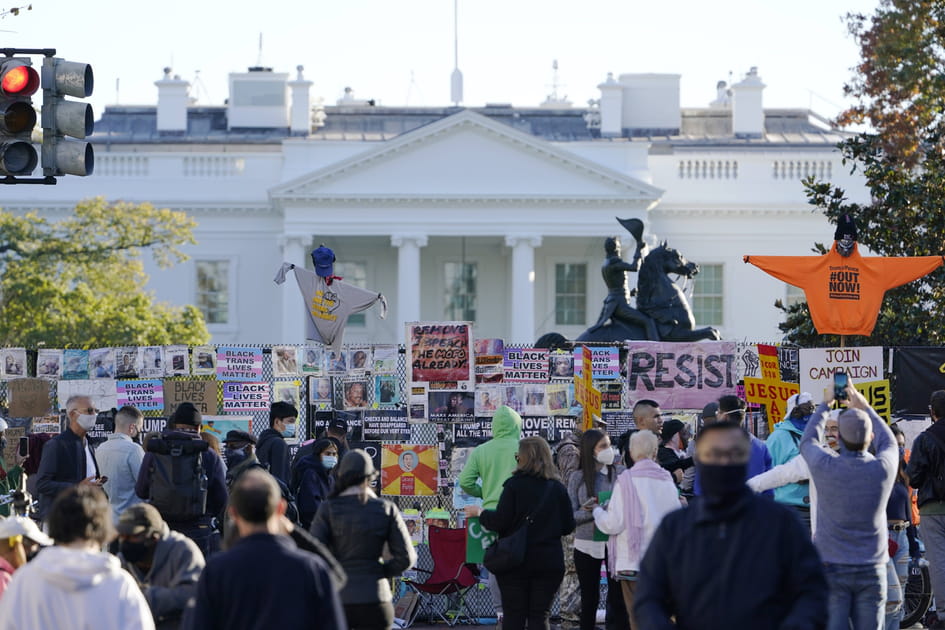 Manifestation devant la Maison Blanche