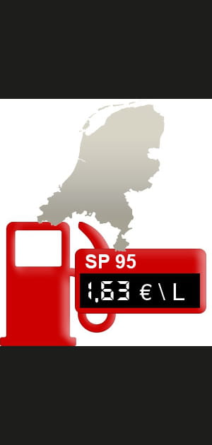 1- Pays-Bas&nbsp;: 1,63&nbsp;euro/litre