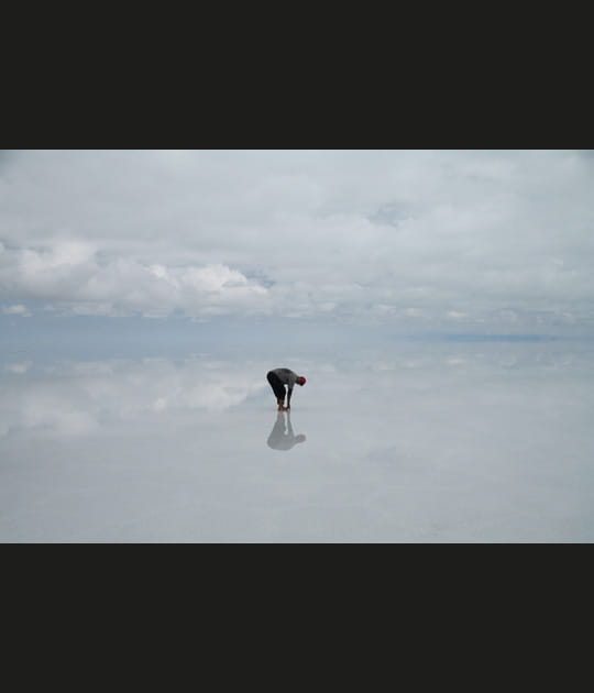 La solitude du Salar de Uyuni en Bolivie