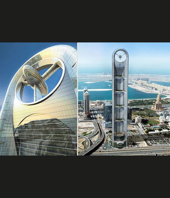Une h&eacute;lice-&eacute;olienne g&eacute;ante &agrave; Dubai