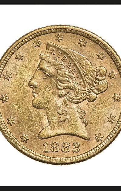 5&nbsp;dollars Half Eagle &quot;Liberty Head&quot;
