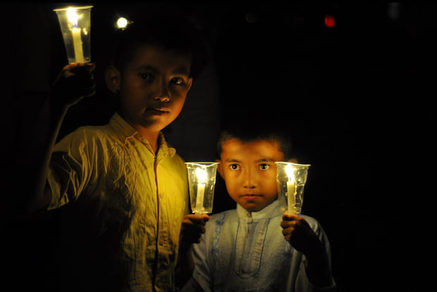 Clair-obscur à la chandelle