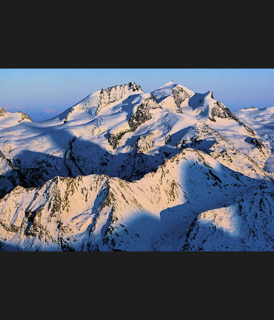 Le Rimpfischhorn et le Strahlhorn