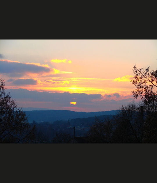 Au coucher du soleil