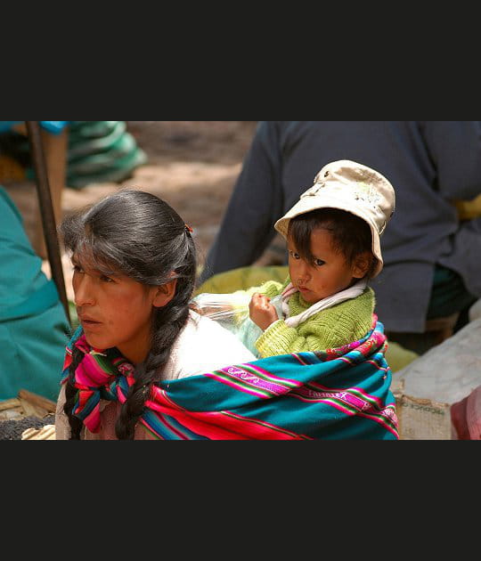 Indienne et son enfant