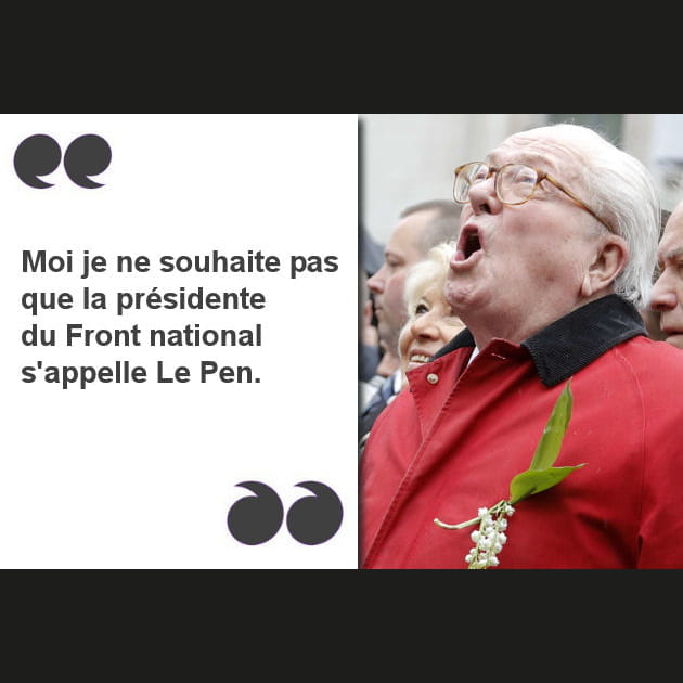&quot;Je ne souhaite pas que&nbsp;la&nbsp;pr&eacute;sidente du&nbsp;FN s'appelle Le&nbsp;Pen&quot;