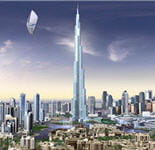 aircuirse survole dubaï.