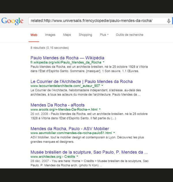 Recherchez des pages au contenu similaire &agrave;&nbsp;une&nbsp;autre page