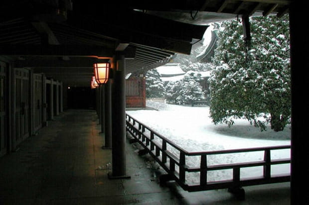 Neige au Japon