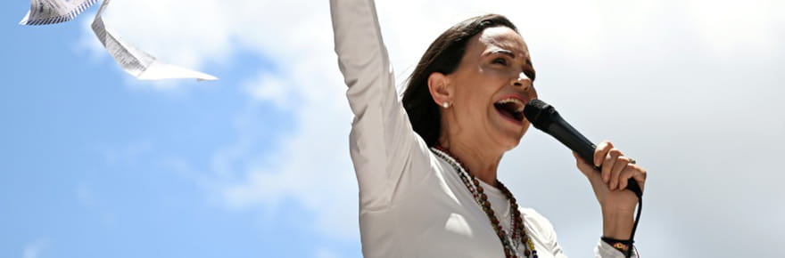 Le Nobel de la paix &agrave; l'opposante v&eacute;n&eacute;zu&eacute;lienne Maria Corina Machado