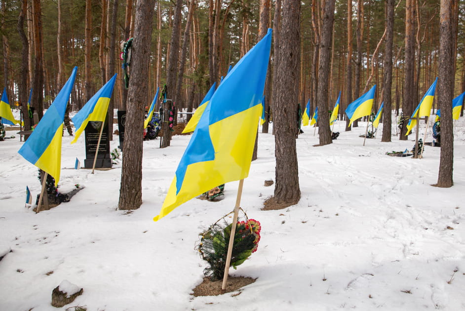 Cimeti&egrave;re militaire ukrainien