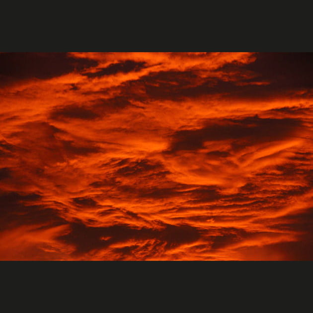 Ciel rougeoyant
